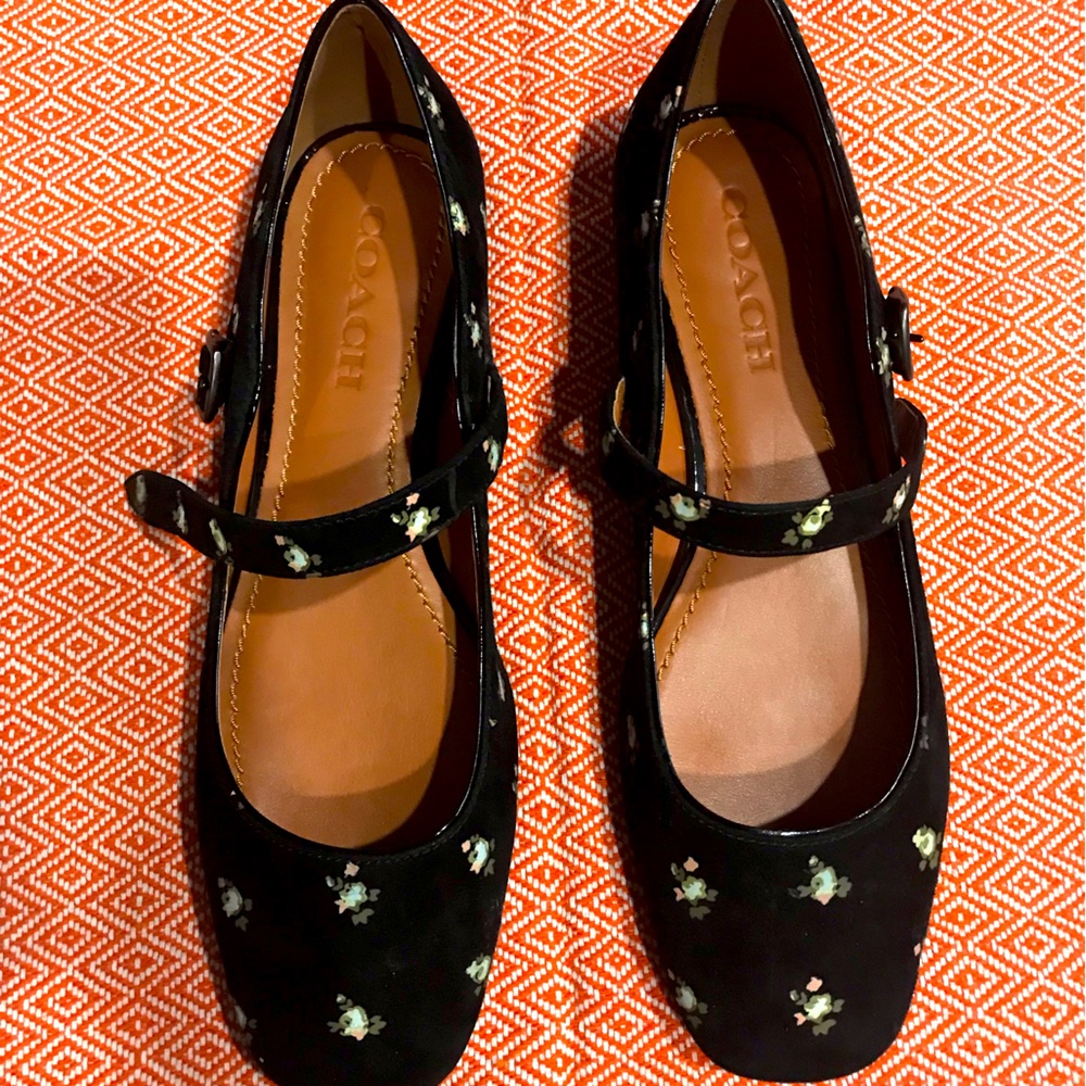 Coach Mary Jane Prairie Printed Suede